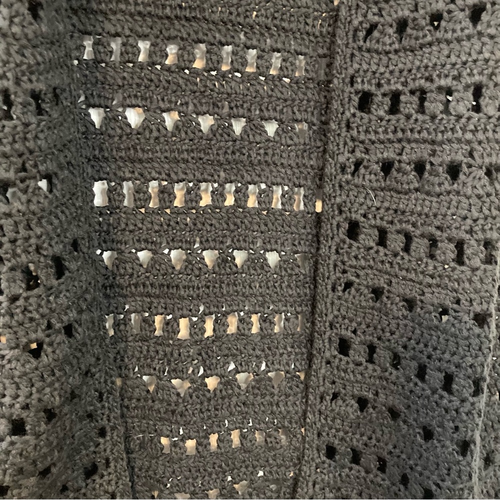 Rare Kingdom Couture by Disney Parks  Minnie Mouse Black Crochet Fringe Vest XXL - Picture 5 of 11